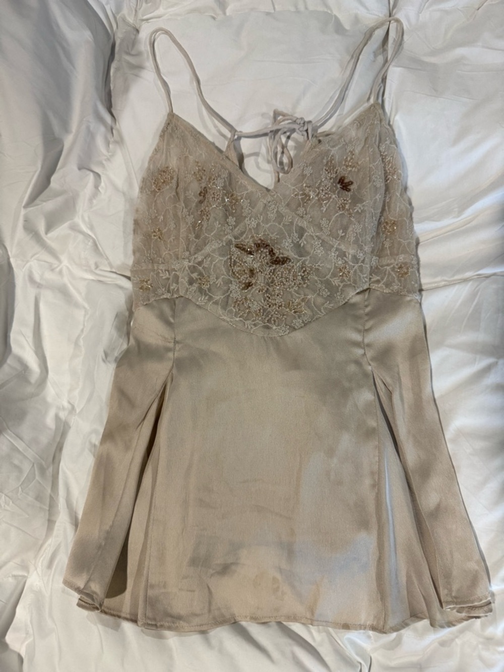 Free People Ivory/Cream Lightweight Tank Top